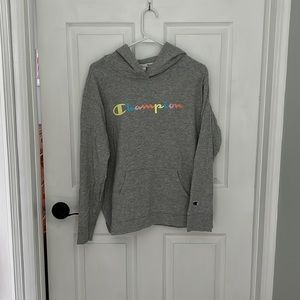 Girls Gray Champion Hoodie